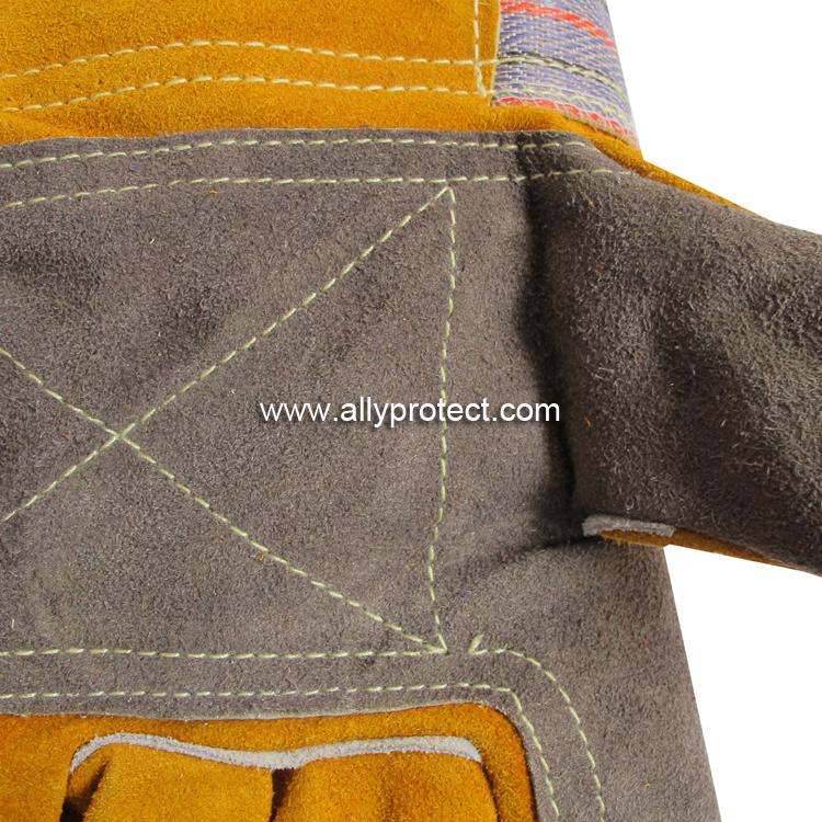 AP-1524 炭啡色加金黃色全托手套